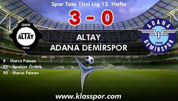 Altay 3 - Adana Demirspor 0