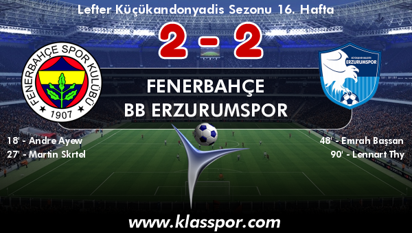 Fenerbahçe 2 - BB Erzurumspor 2