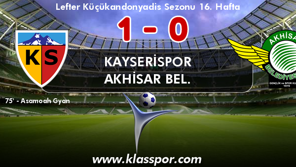 Kayserispor 1 - Akhisar Bel. 0