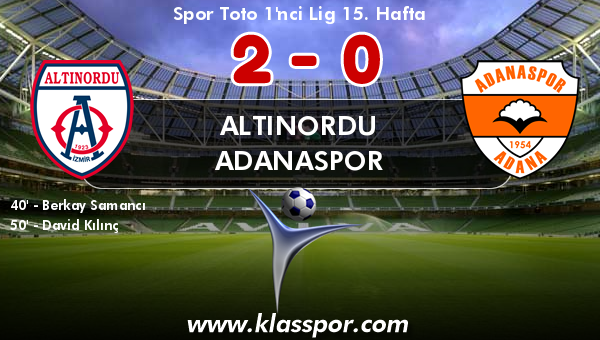 Altınordu 2 - Adanaspor 0