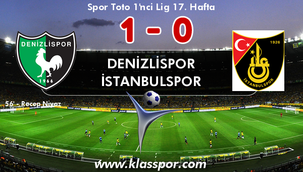 Denizlispor 1 - İstanbulspor 0
