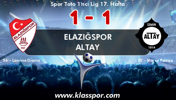 Elazığspor 1 - Altay 1