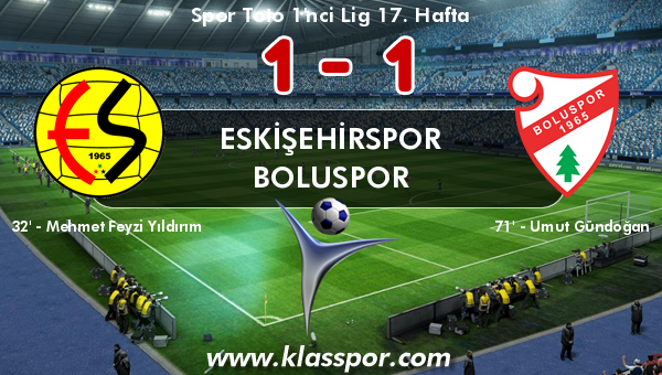 Eskişehirspor 1 - Boluspor 1