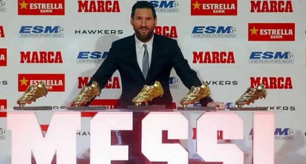 Messi, 'Altın Ayakkabı' ödülünü aldı