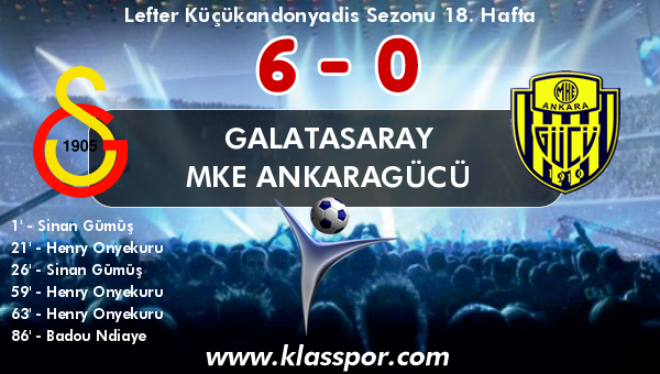 Galatasaray 6 - MKE Ankaragücü 0