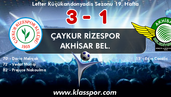 Çaykur Rizespor 3 - Akhisar Bel. 1