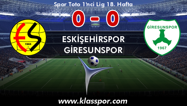 Eskişehirspor 0 - Giresunspor 0