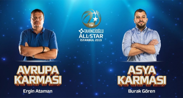 Tahincioğlu All-Star 2019'un başantrenörleri belli oldu