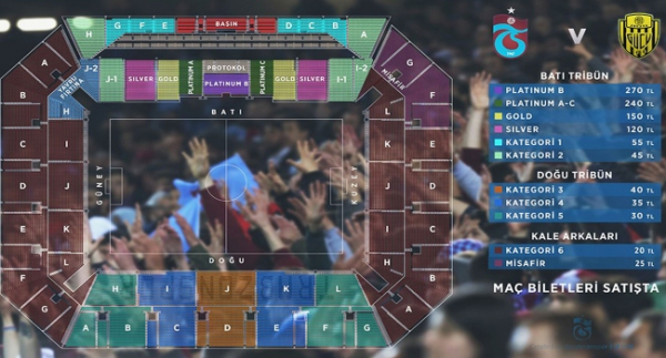 Trabzonspor’un Ankaragücü maçı biletleri satışa sunuldu