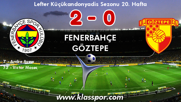 Fenerbahçe 2 - Göztepe 0