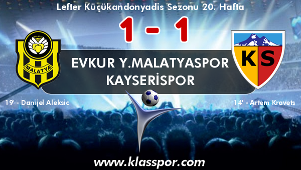 Evkur Y.Malatyaspor 1 - Kayserispor 1