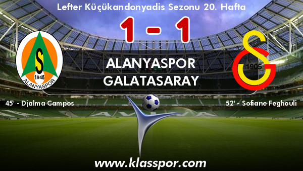 Alanyaspor 1 - Galatasaray 1