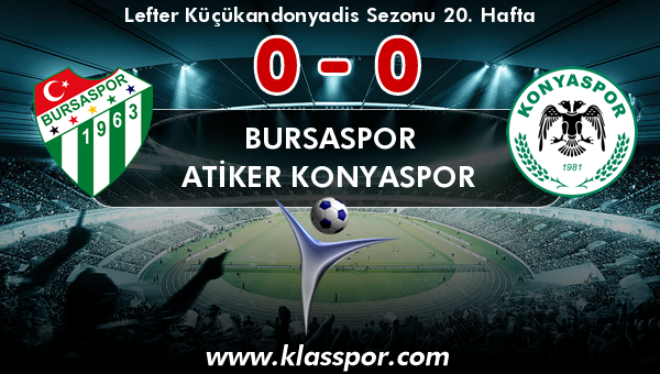 Bursaspor 0 - Atiker Konyaspor 0