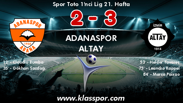 Adanaspor 2 - Altay 3