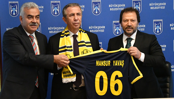 Ankaragücü'nden Mansur Yavaş'a ziyaret