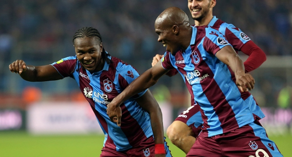 Trabzonspor'un golcü ikilisi Rodallega-Nwakaeme