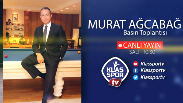 Murat Ağcabağ'ın basın toplantısı Klasspor TV'de canlı yayında...