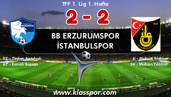 BB Erzurumspor 2 - İstanbulspor 2