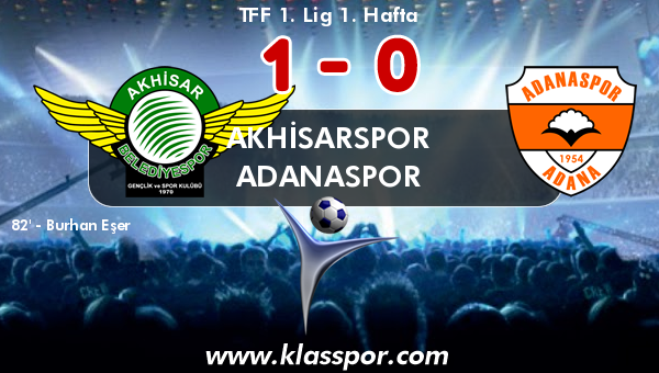 Akhisarspor 1 - Adanaspor 0