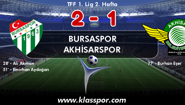Bursaspor 2 - Akhisarspor 1