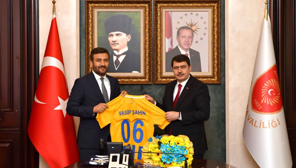 Ankaragücü'nden Vasip Şahin'e ziyaret