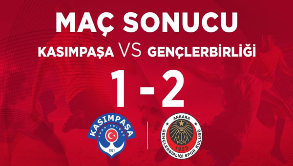 Kasımpaşa 1 - 2 Gençlerbirliği