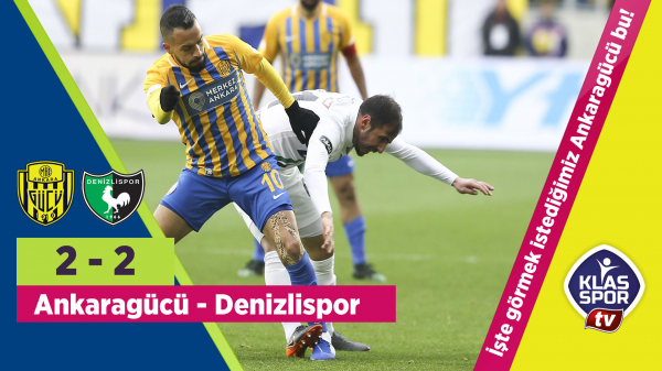 Ankaragücü galibiyeti kaçırdı 