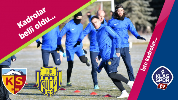 Ankaragücü, maça bu kadroyla çıkacak