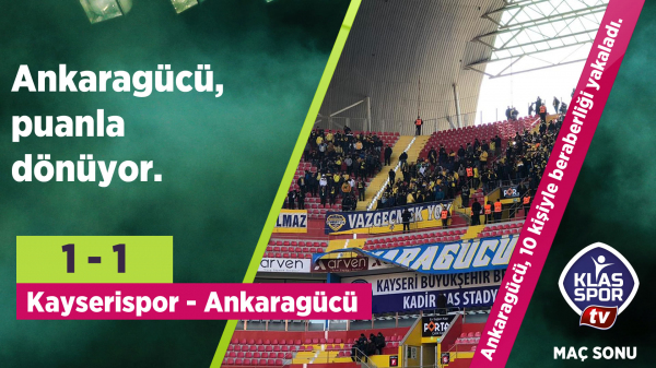 Kayserispor 1 - 1 Ankaragücü