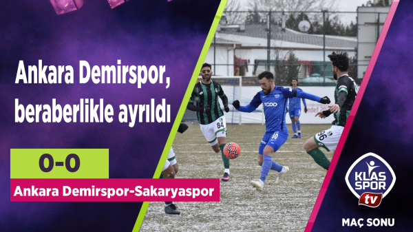 Ankara Demirspor, beraberlikle ayrıldı