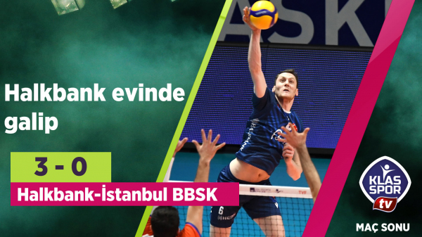 Halkbank evinde galip