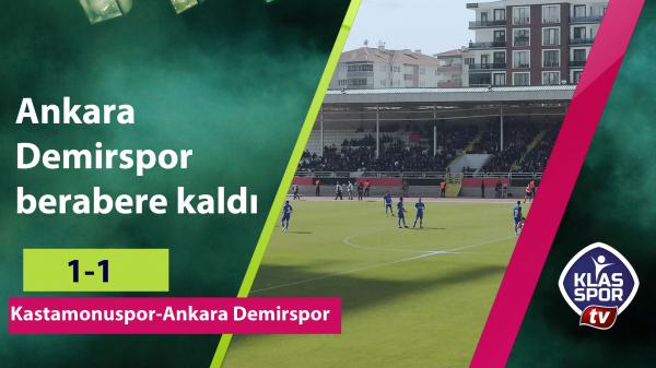 Ankara Demirspor berabere kaldı