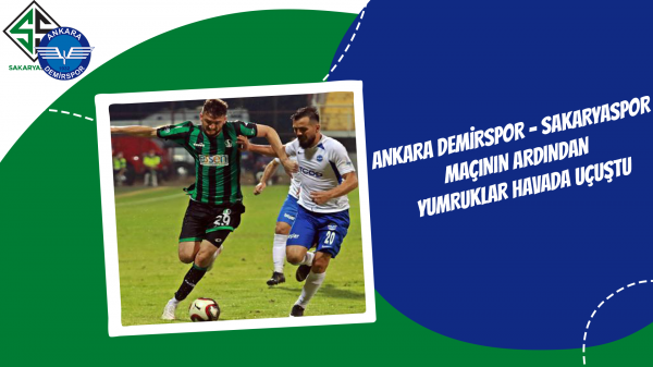 Ankara Demirspor - Sakaryaspor maçının ardından yumruklar havada uçuştu