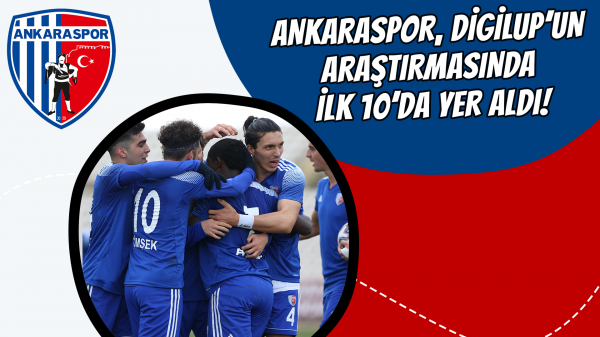 Ankaraspor, DigiLup’un araştırmasında ilk 10’da yer aldı!