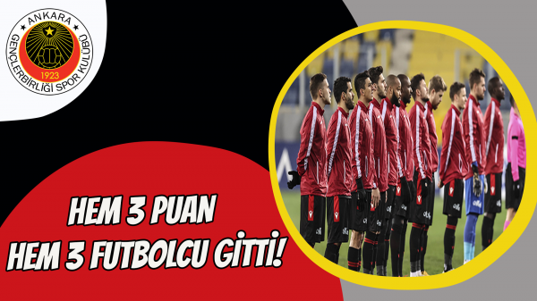 Hem 3 puan hem 3 futbolcu gitti!