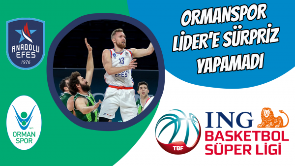 Ormanspor Lider’e sürpriz yapamadı