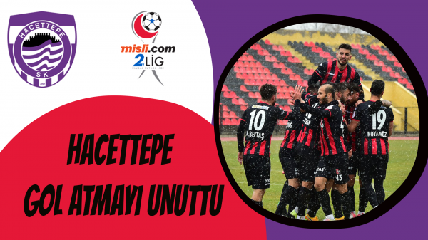 Hacettepe gol atmayı unuttu