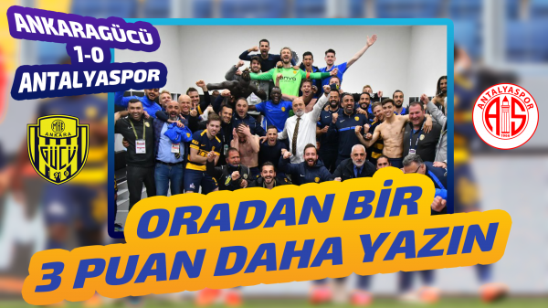 Ankaragücü’nden tek gol 3 puan!