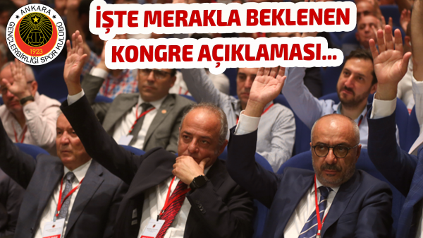 Gençlerbirliği’nden merakla beklenen kongre açıklaması
