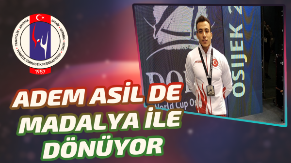 Adem Asil de madalya ile dönüyor