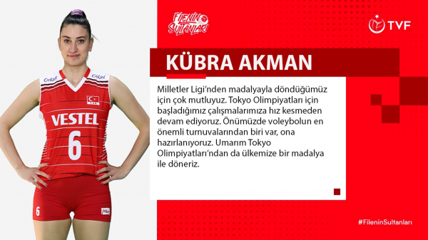 Kübra Akman: “Umarım Tokyo Olimpiyatları’ndan ülkemize madalya ile döneriz”