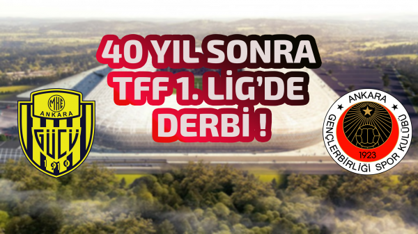 40 yıl sonra TFF 1. Lig’de derbi !