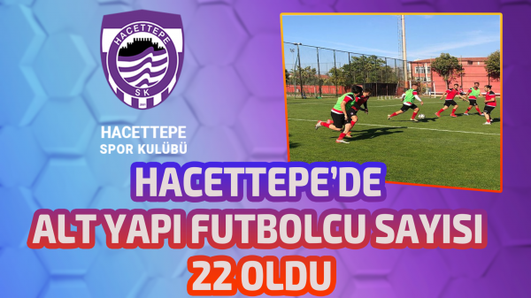 Hacettepe’de alt yapı futbolcu sayısı 22 oldu