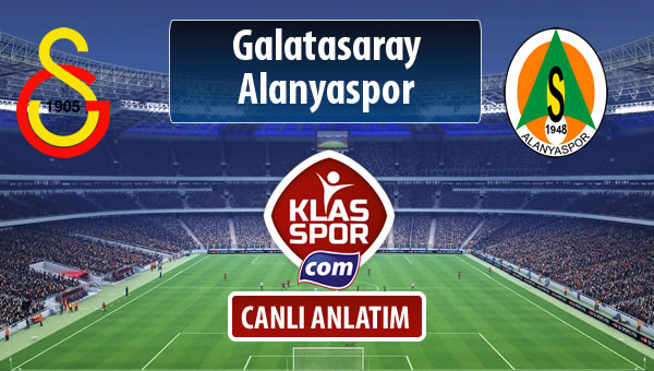 Galatasaray - Alanyaspor maç kadroları belli oldu...