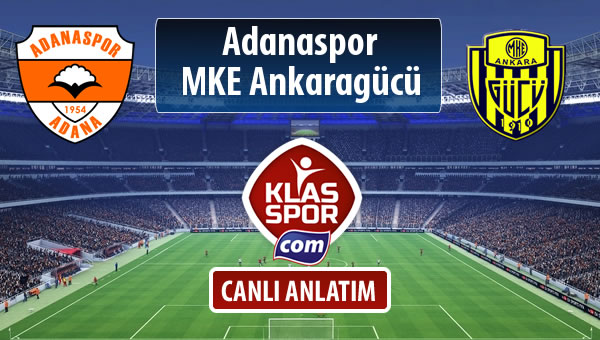 Adanaspor - MKE Ankaragücü maç kadroları belli oldu...