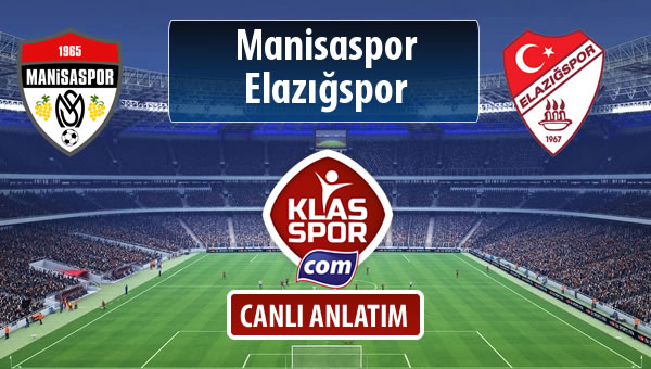 Manisaspor - Elazığspor maç kadroları belli oldu...