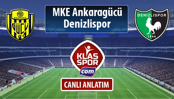 MKE Ankaragücü - Denizlispor maç kadroları belli oldu...