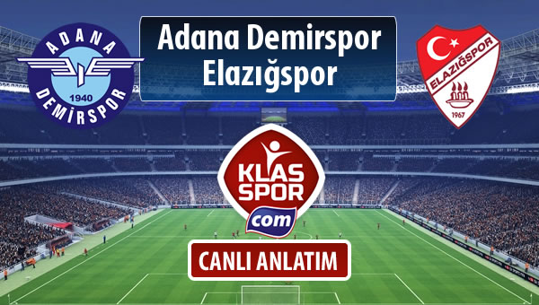 Adana Demirspor - Elazığspor maç kadroları belli oldu...
