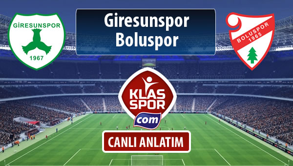 Giresunspor - Boluspor maç kadroları belli oldu...