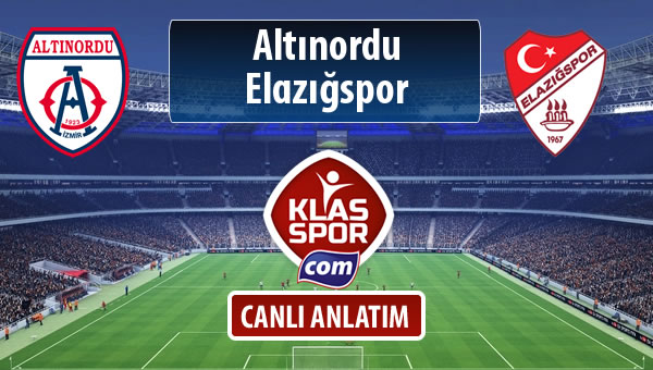 Altınordu - Elazığspor maç kadroları belli oldu...